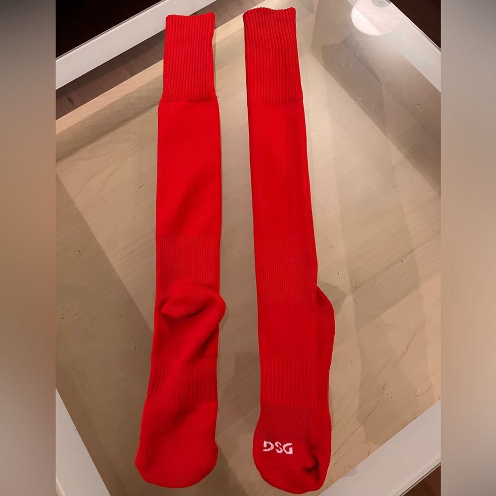 Red soccer socks